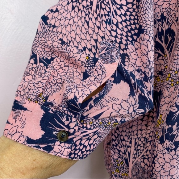 Anthropologie 52 Conversations Colloquial Blouse fairy castle print mystical 4 - Picture 5 of 12